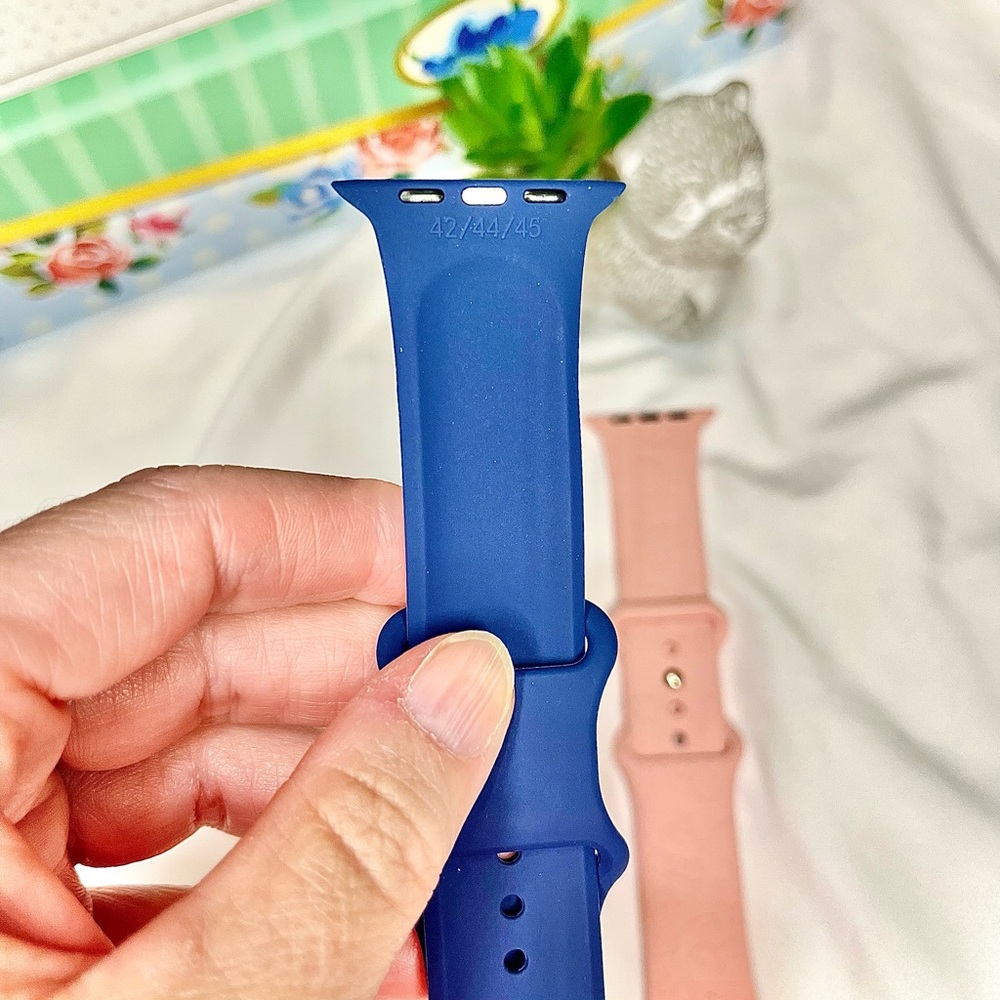 Watch Bands - Apple 42 44 45 mm Disney’s LILO & STITCH | Navy Blue & Pink - Picture 9 of 12